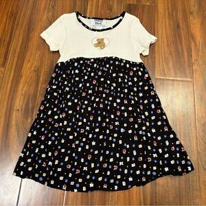 Venice Blvd. Vintage Teddy Bear Short Sleeve Dress